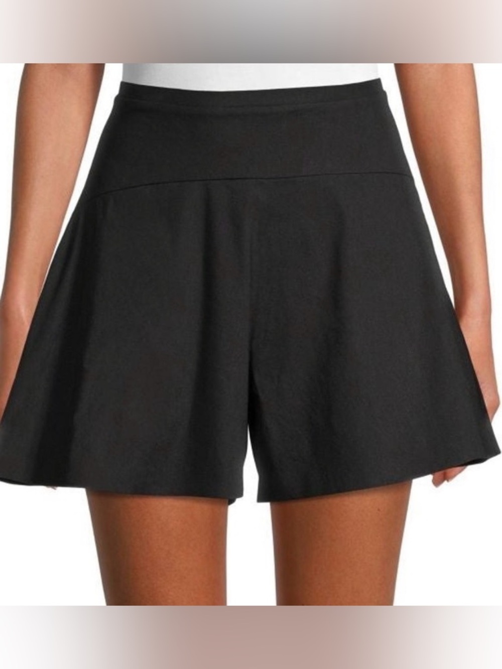 Vince linen Black Women’s Flared Shorts size 2
